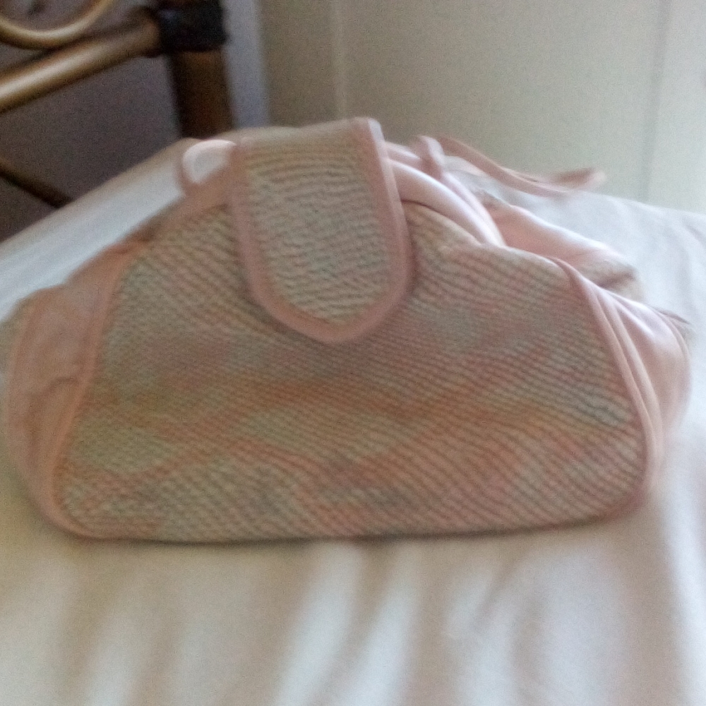 Pink Leather Crossbody/Satchel Bag